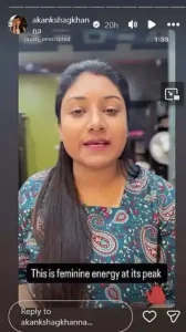Akanksha Chamola Insta Story