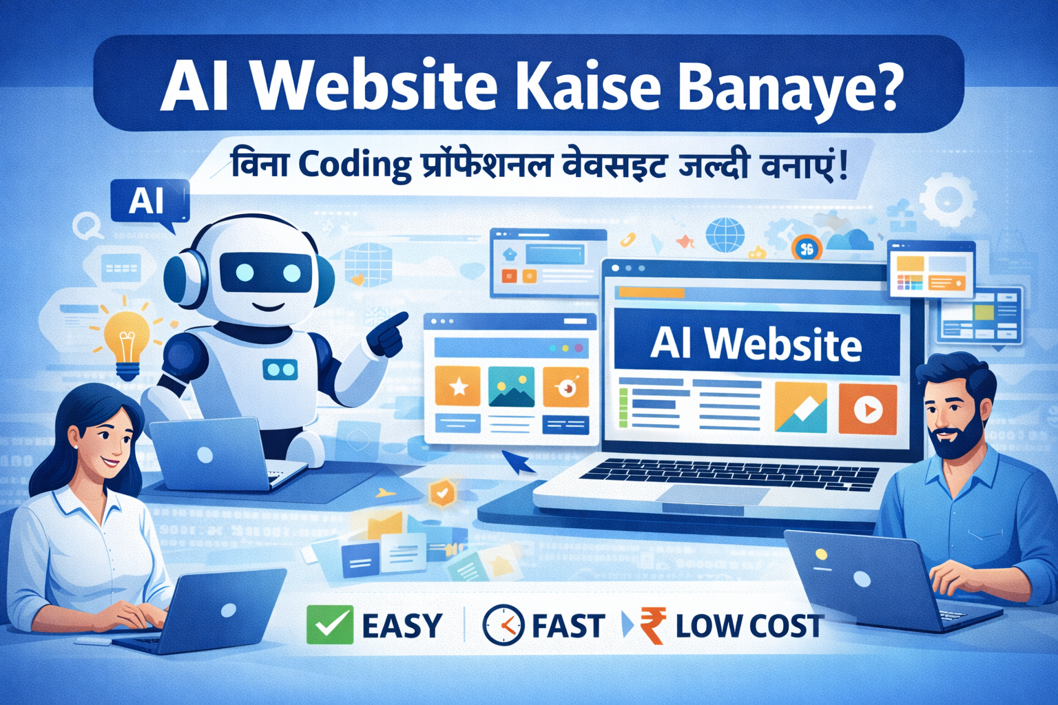 AI website kaise banaye