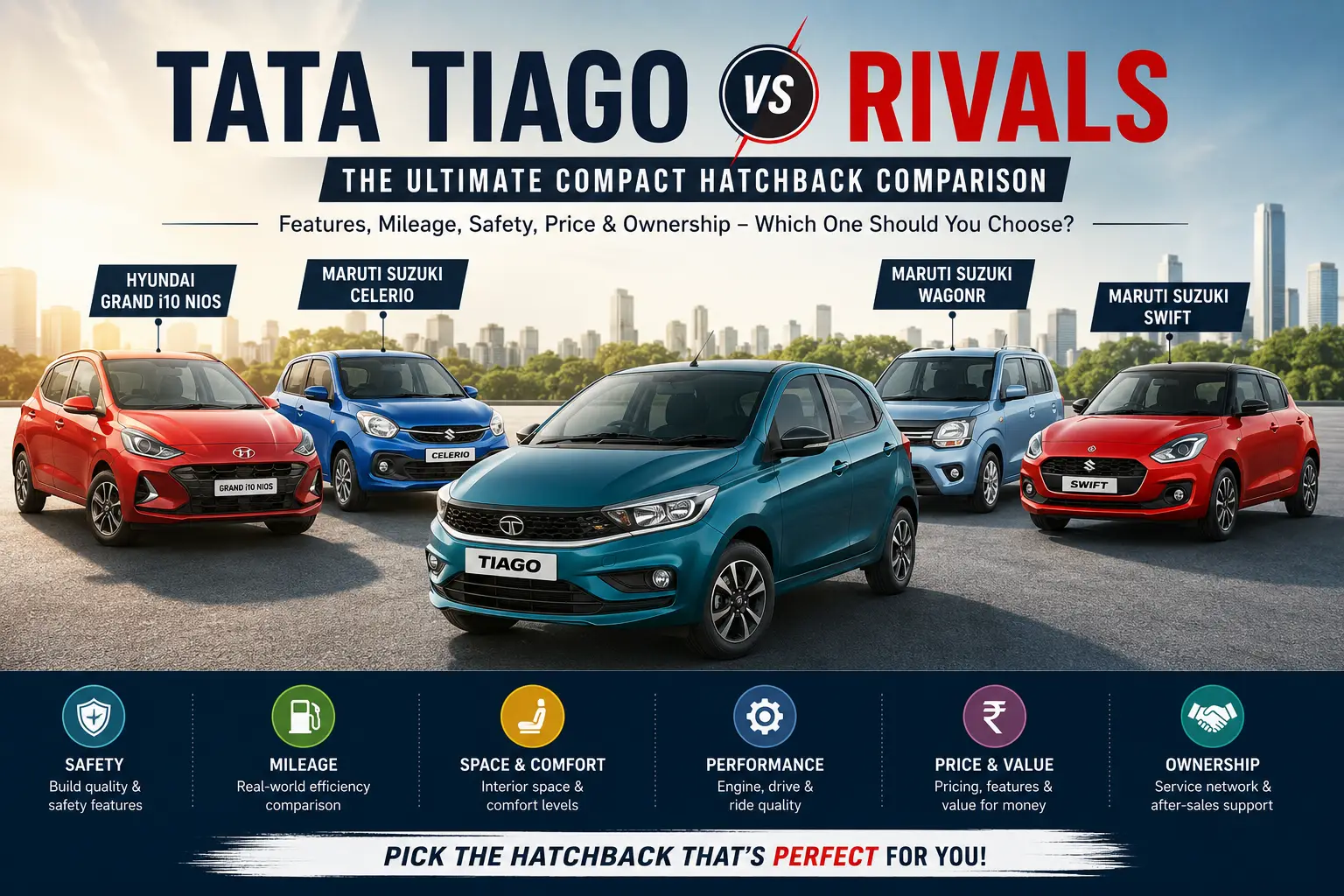 Tata Tiago vs Rivals