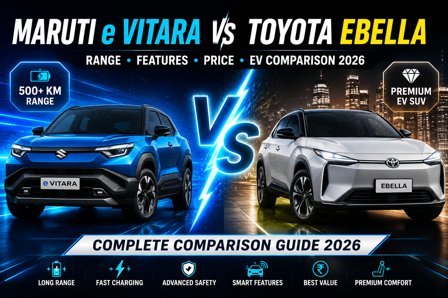 Maruti e Vitara vs Toyota Ebella