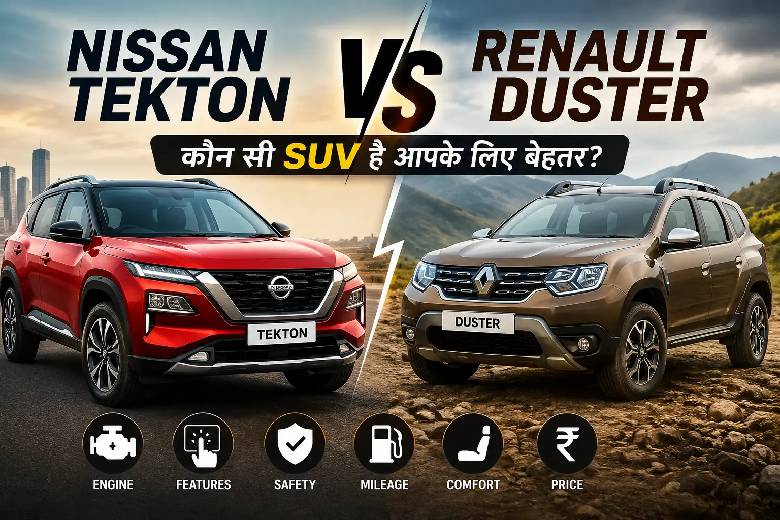 Nissan Tekton और Renault Duster