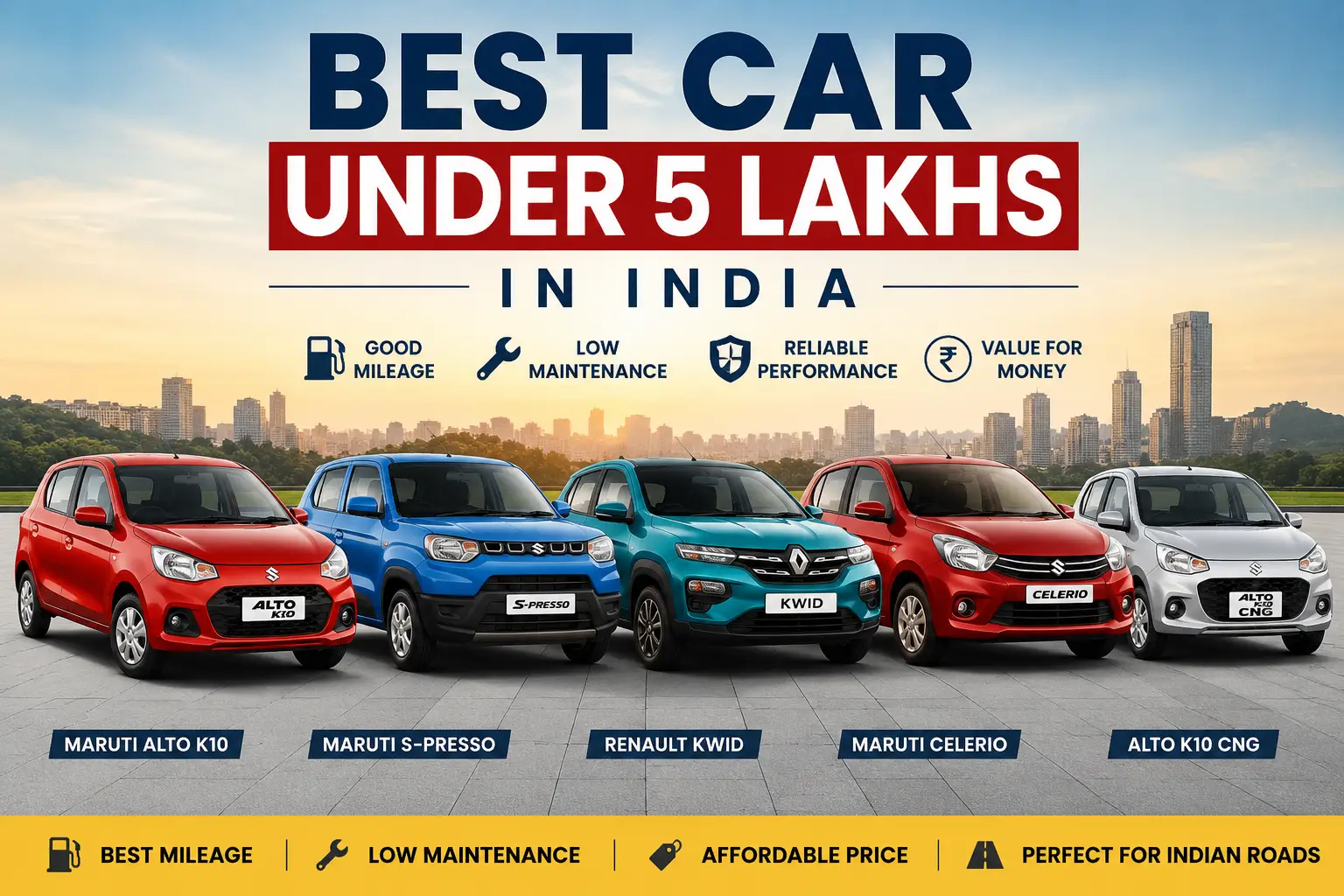 Best Car Under 5 Lakhs in India