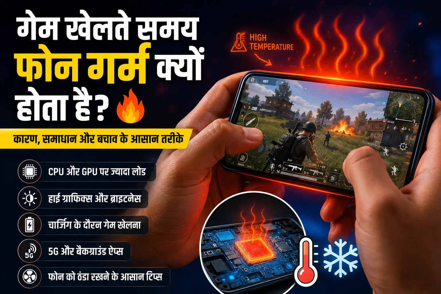 Game खेलते समय फोन गर्म क्यों होता है