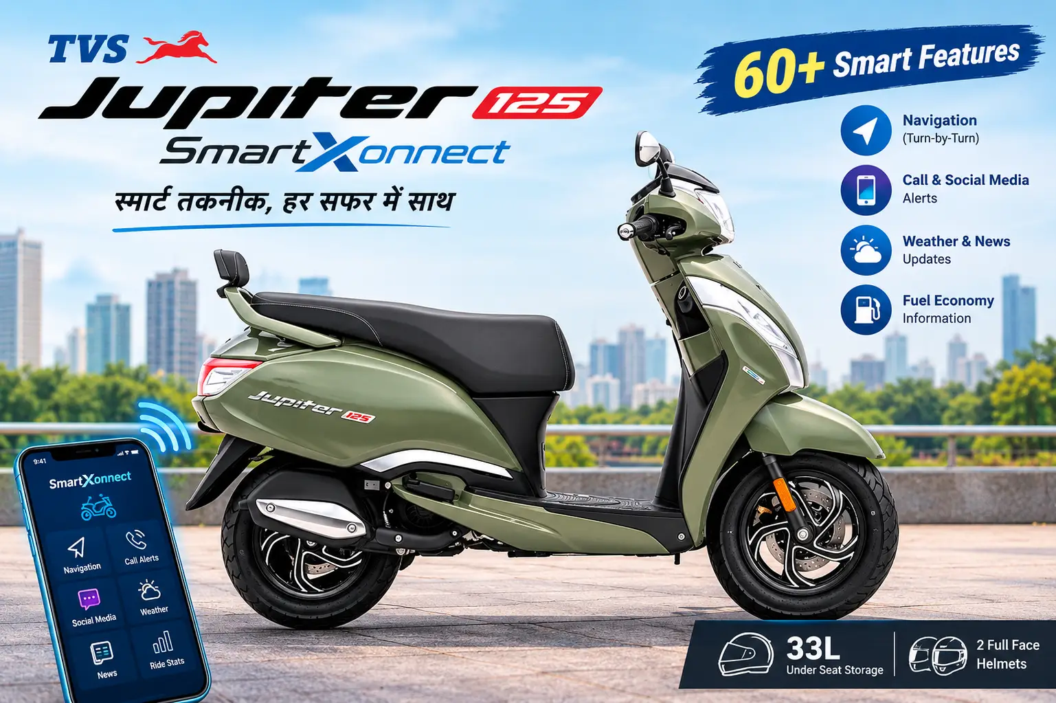 TVS Jupiter 125 SmartXonnect 2026