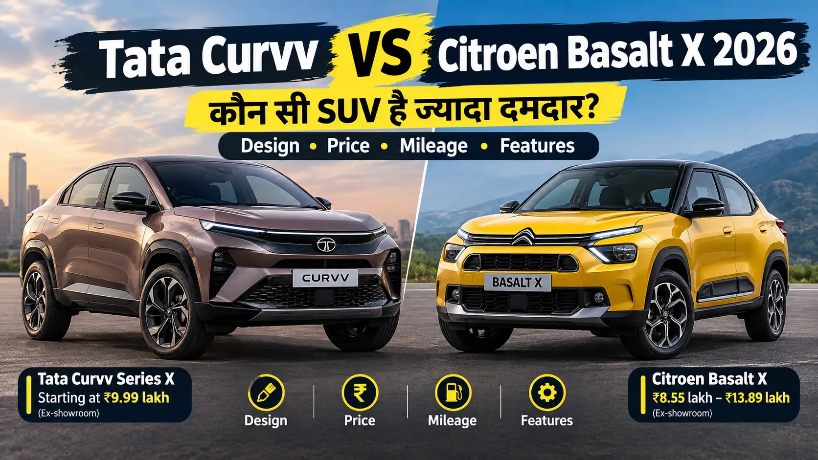 Tata Curvv vs Citroen Basalt X 2026